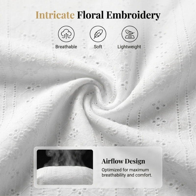 Women's lightweight eyelet open-front cardigan – product view 5